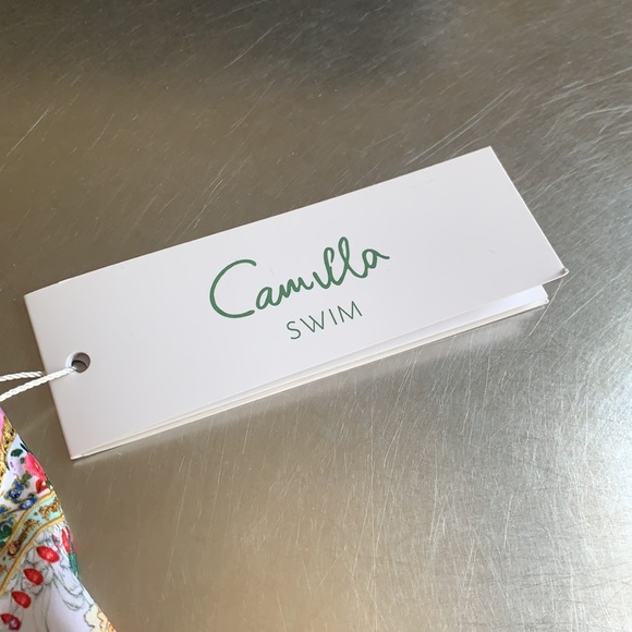 Camilla Lace Back Tri Bra Floral Bikini Top - Picture 5 of 12